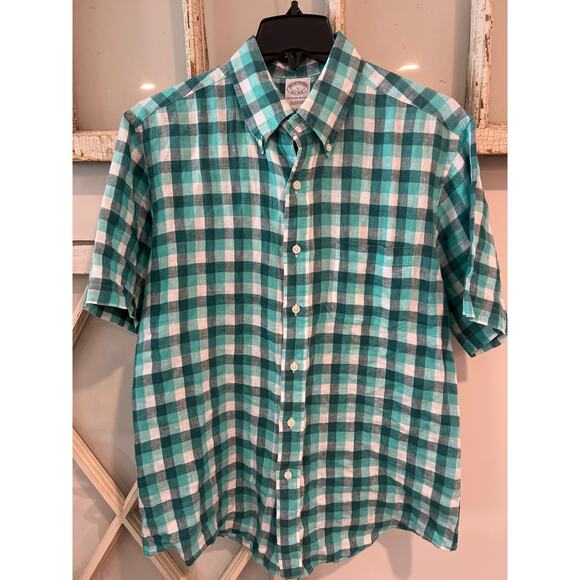 Brooks Brothers size large Irish linen button down shirt - Picture 1 of 2